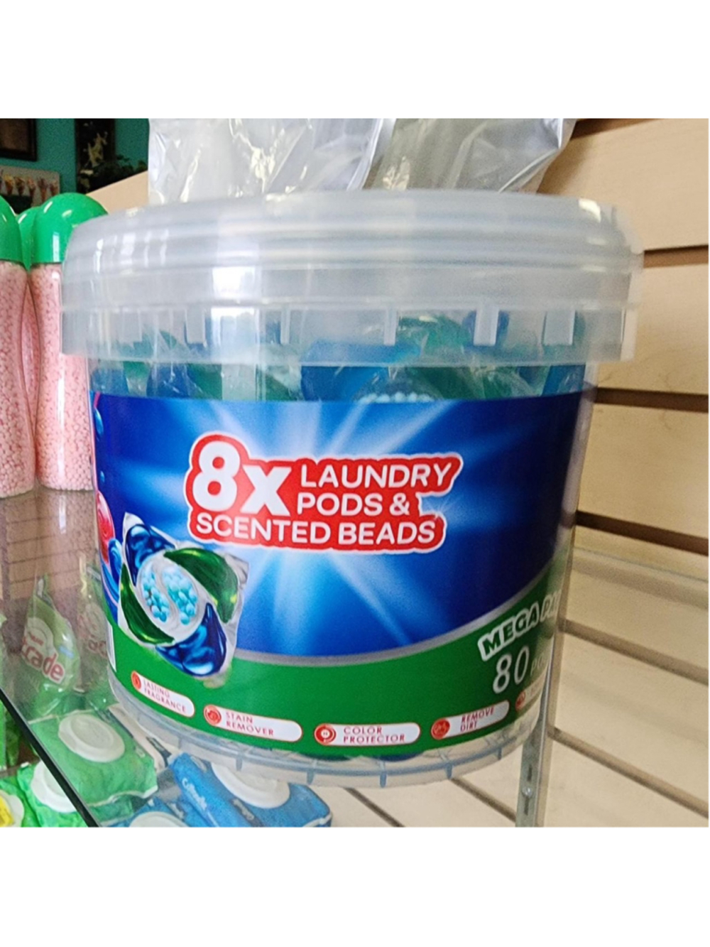 80 laundry pods and scented beads in a mega pack #laundry #cleaning
